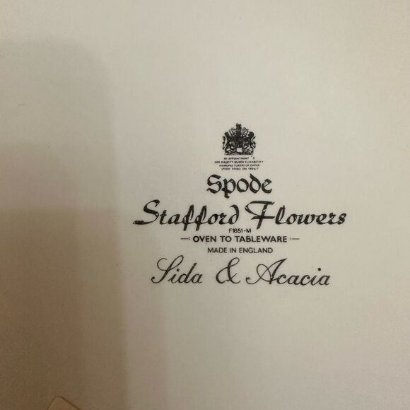 Spode Stafford Flowers Lida & Acacia Flan Tart Quiche Dish 10" Round NEW - Picture 7 of 9